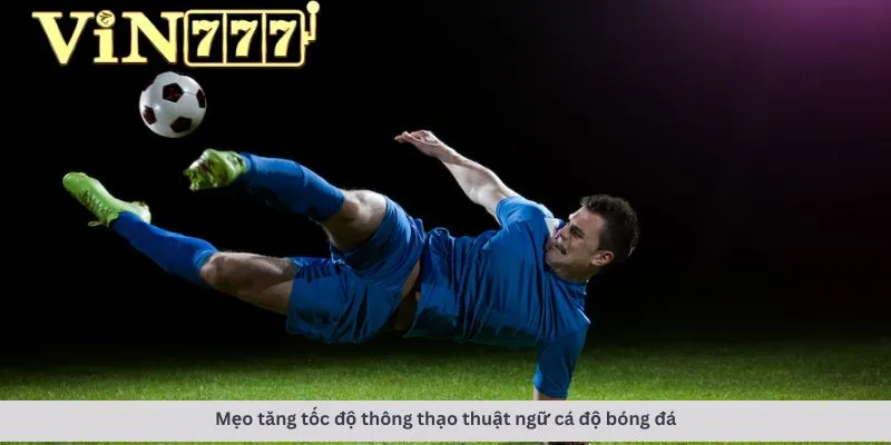 Thuật ngữ cá độ bóng đá 3 Mẹo tăng tốc độ thông thạo